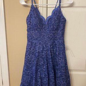 A junior TeeZe Me party dress size 3/4 in Denim blue  purchased from Macy's.